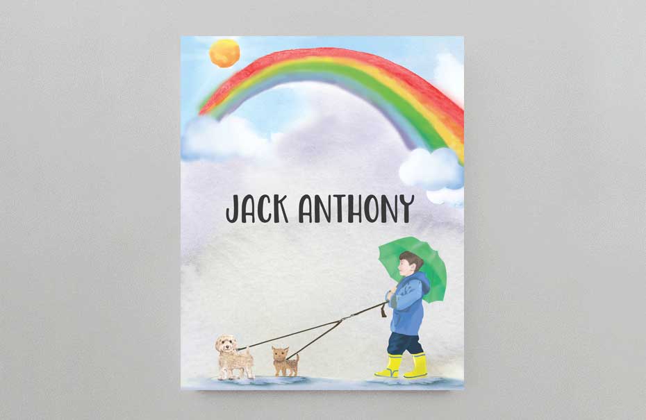 Rainy Day Rainbow Art Print