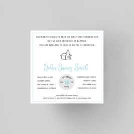 Chapel Christening Baptism Invitation