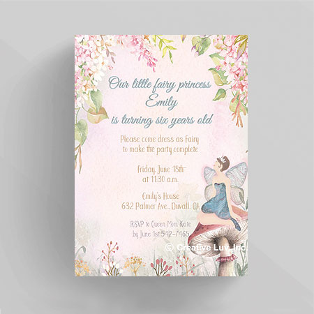 Fairly Princess Birthday Invitation