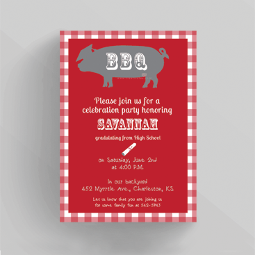 Pork-BBQ-Graduation-Invitation