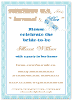 Something Blue Bride Shower Inviation