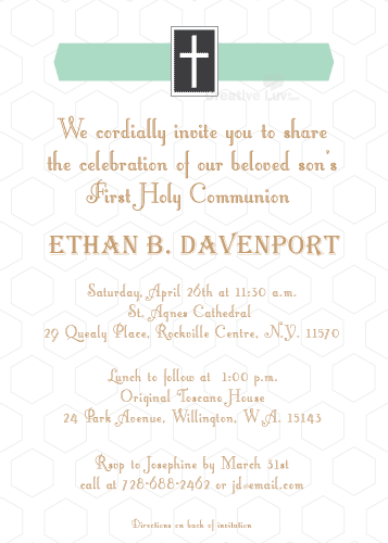 Honeycomb Communion Invitation