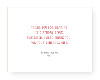 Thank You Card: Insides